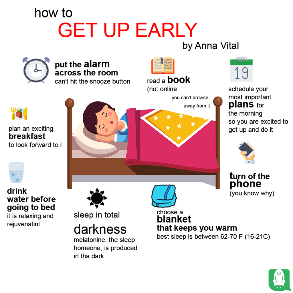 how to get up early 